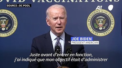 Biden: les vaccinations sont "en avance de plusieurs semaines" aux États-Unis