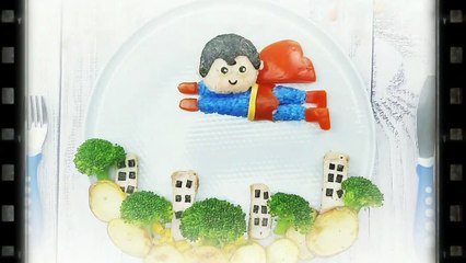 The Flying Superman Food Art
