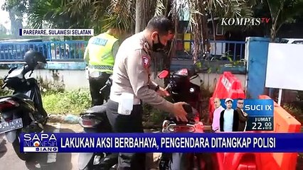 Polisi Amankan Pemuda yang Lakukan Fresstyle dengan Motor di Jalan