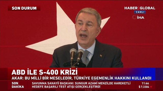 Bakan Akar'dan ABD'ye S-400 ve F-35 mesajı: Müttefiklik ruhuna uygun değil
