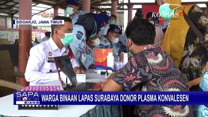 Warga Binaan LP Kelas I Surabaya Ikut Donor Plasma Konvalense