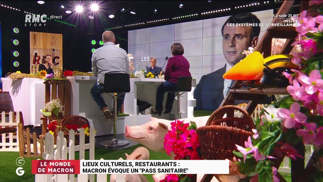 Le monde de Macron : Macron évoque un pass sanitaire en vue de la réouverture des lieux culturels et restaurants - 26/02