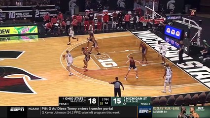 Ohio State vs Michigan State Basketball Game Highlights 2-25-2021