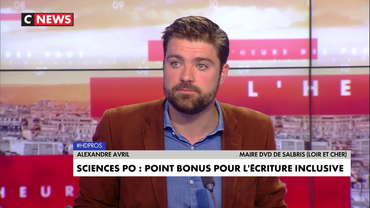Ecriture inclusive : «La langue française est notre plus grand trésor et c’est bien dommage que dans les universités et les grandes écoles on s’y attaque de cette manière», avance Alexandre Avril