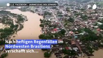 Überschwemmungen in Brasilien nach starkem Regen