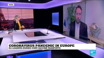 Скачать видео: Coronavirus pandemic in Europe: EU leaders divided over vaccine passports