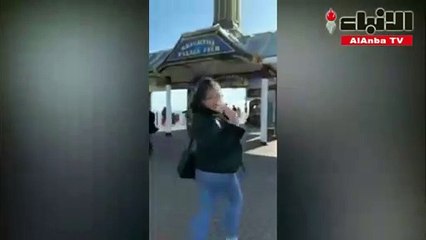 فتاة تتعرض لموقف مرعب بسبب طائر نورس