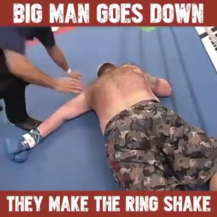MMA FIGHT || BIG MAN GOES DOWN ||