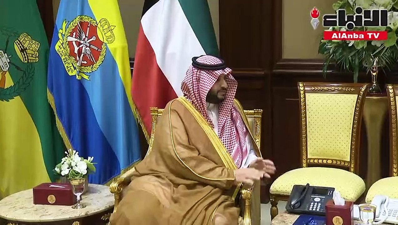 صاحب السمو استقبل ولي العهد والغانم والمبارك والمطاوعة والخالد وانتصار السالم وصاحب السمو الملكي الأمير تركي بن محمد بن فهد