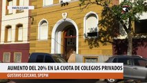 Aumento del 20% en la cuota de Colegios Privados