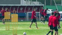 Entrenamiento de Osasuna en Tajonar a 24 horas de jugar ante el Alavés