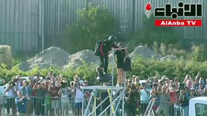 فشل الفرنسي فرانكي زاباتا في عبور المانش على لوح طائر