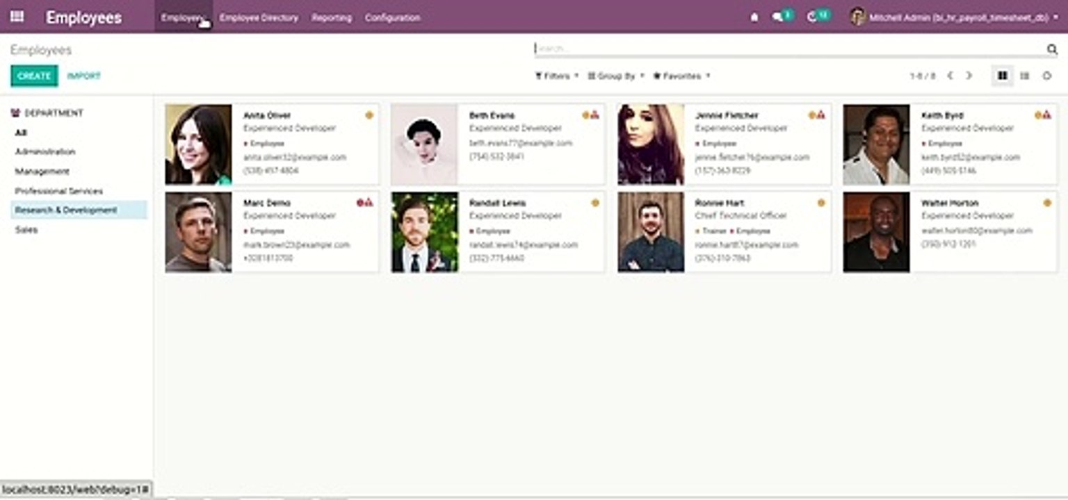 Timesheet integration with Payroll-Payslip | HR | Employee | Odoo