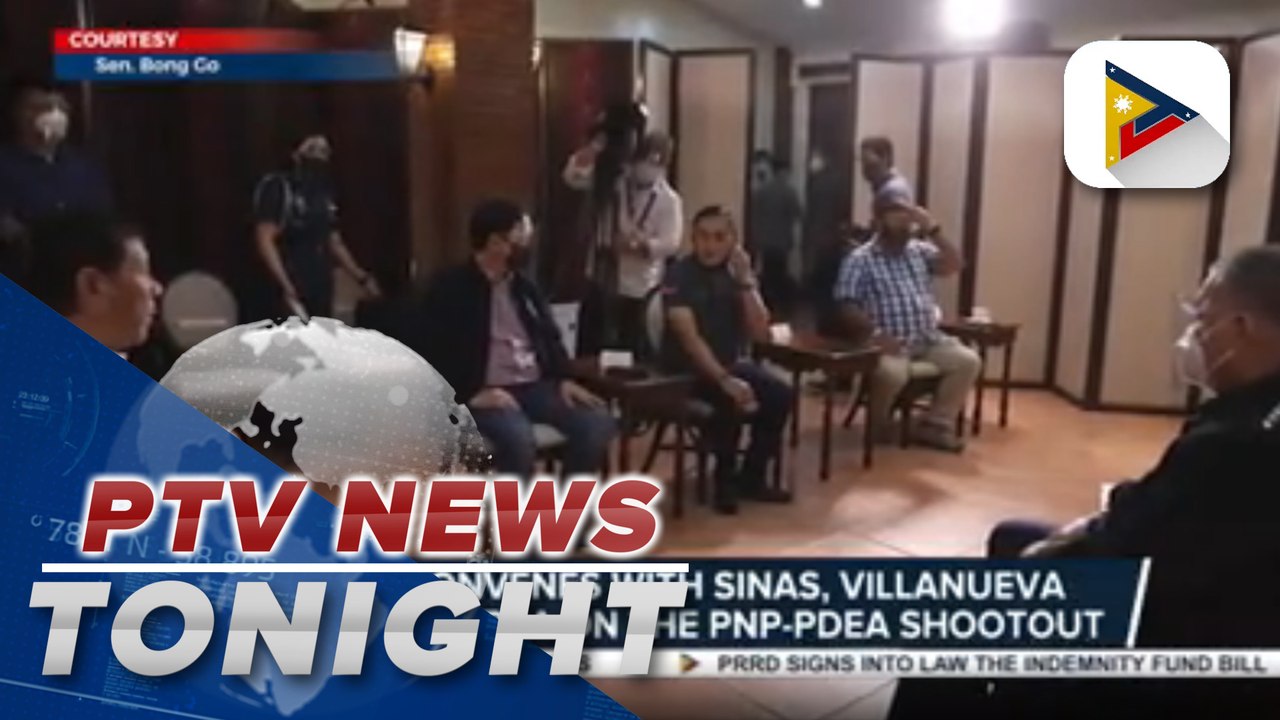 PRRD convenes with Sinas, Villanueva and Guevarra on the PNP-PDEA shootout