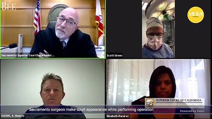 Sacramento surgeon make court appearance while performing operation