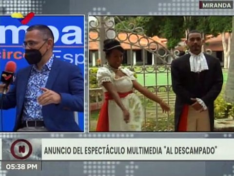 Min. Ernesto Villegas presenta propuesta artística del espectáculo multimedia Al Descampado en la Casona Cultural de Caracas
