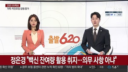 정은경 "백신 잔여량 활용 취지…의무 사항 아냐"