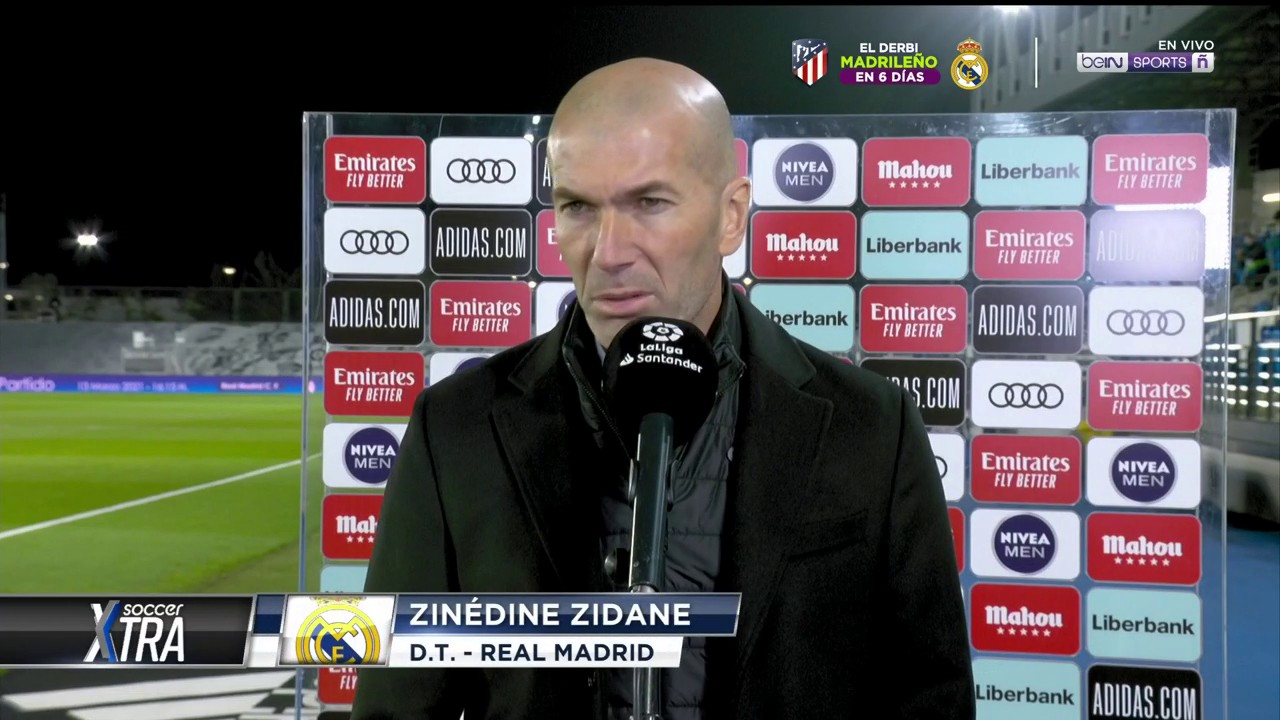 Zidane tras el empate del Real Madrid