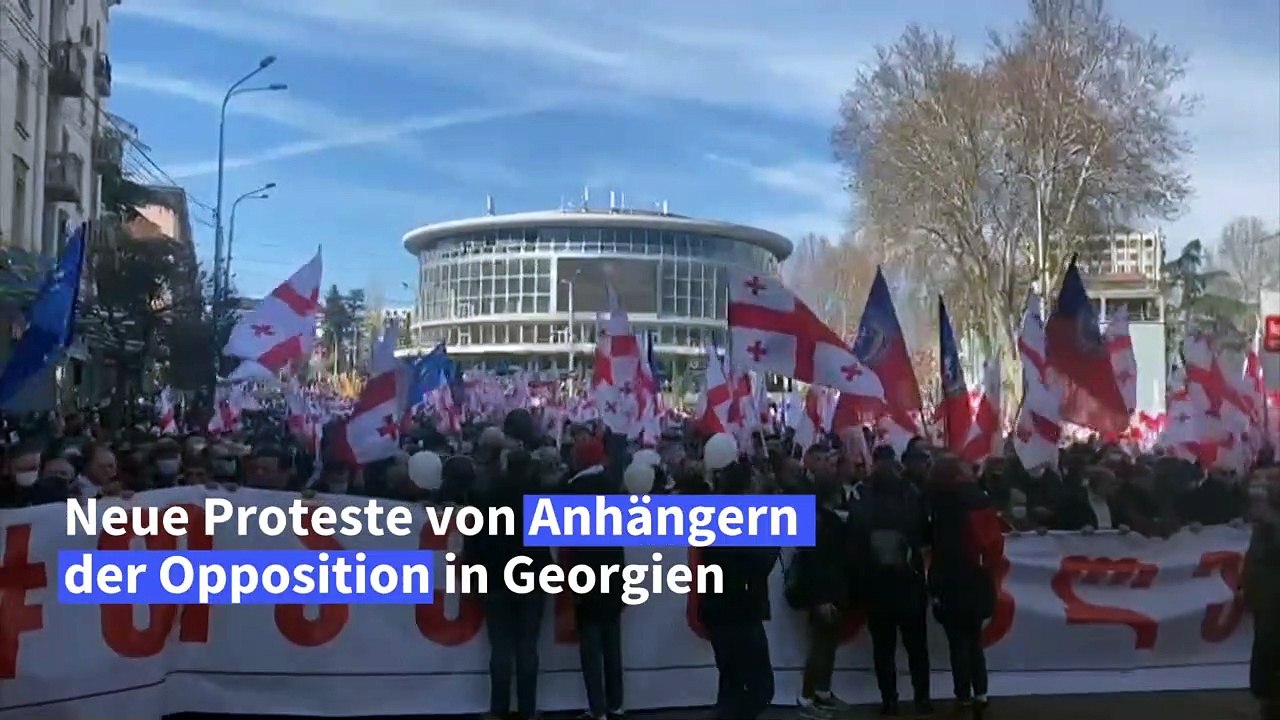 Wieder Proteste der Opposition in Georgien