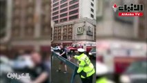 المشاهد الأولى بعد حادث تحطم مروحية على سطح مبنى بنيويورك