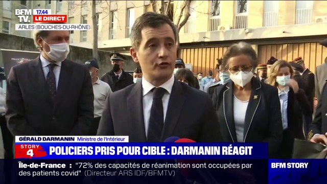Gérald Darmanin condamne les attaques contre le commissariat de Sarcelles