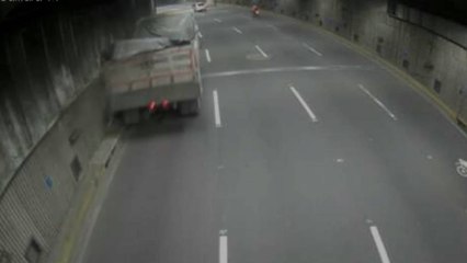 Incidente en un túnel de Cali, por poco causa una tragedia