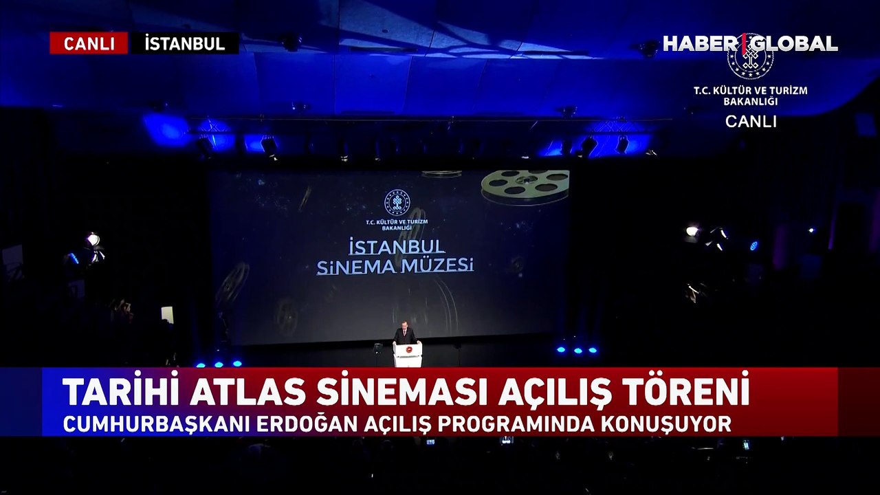Cumhurbaşkanı Erdoğan Tarihi Atlas Sineması açılış programında konuştu