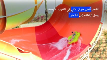 مدينة مائية في دبي تفتتح أعلى منزلق مائي في الشرق الأوسط
