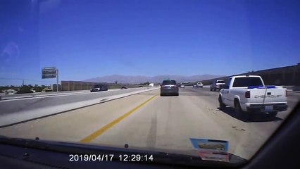 Loose Ladder Launches into Car Windshield || ViralHog