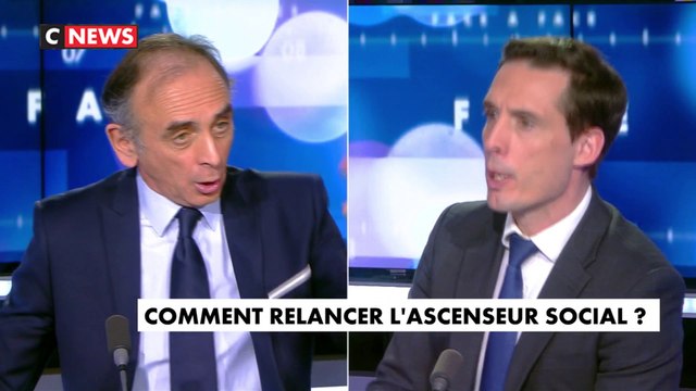 Eric Zemmour sur l'ascenseur social : Il n'y a aucune raison de faire des passe-droits pour les jeunes moins bons à l'école