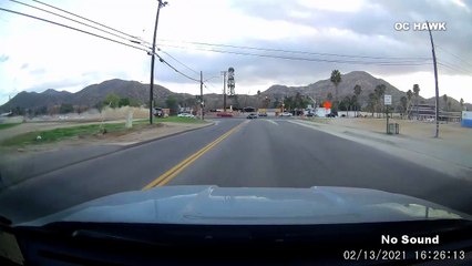 Vehicle Loses Control and Nearly Crashes