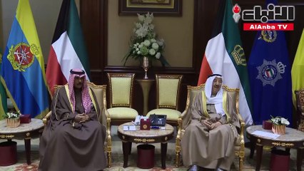 صاحب السمو استقبل ولي العهد والمبارك