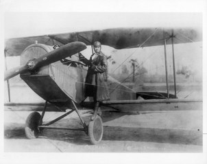 Bessie Coleman, First Licensed Black Female Pilot in America