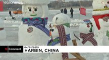 شاهد- مدينة هاربين في الصين تقيم أكبر مهرجان للجليد والثلج في العالم - Euronews