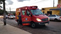 Motociclista fica ferida na Rua Maracaí esquina com Rua Glauber Rocha, no floresta