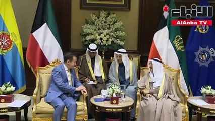 صاحب السمو الأمير الشيخ صباح الأحمد مستقبلا وزير الخارجية في منغوليا دامدين تسو غتباتر