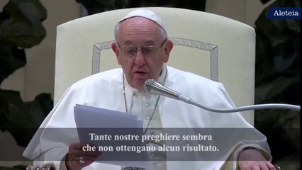 Papa Francesco: insistere con Dio