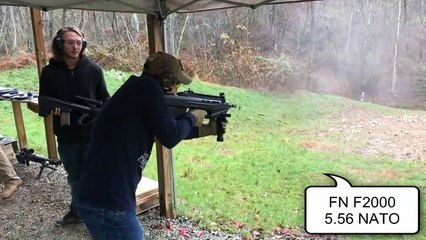 Test Fire of 43 Machine Guns - One Take No Edits