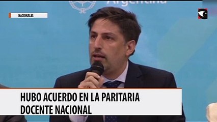 Hubo acuerdo en la paritaria docente nacional