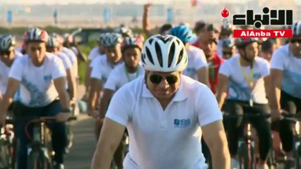 الرئيس المصري عبدالفتاح السيسي خلال مشاركته في «ماراثون السلام»