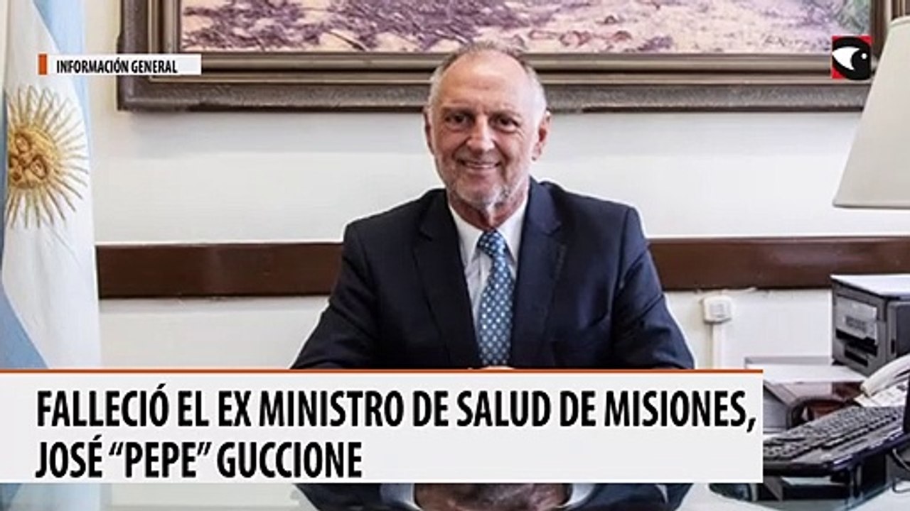 Falleció el ex ministro de Salud de Misiones, José “Pepe” Guccione