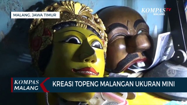 Unik!! Topeng Malangan Ukuran Mikro Karya Seniman Malang