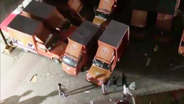 CCTV: BJP's election vans damaged at its godown in Kolkata