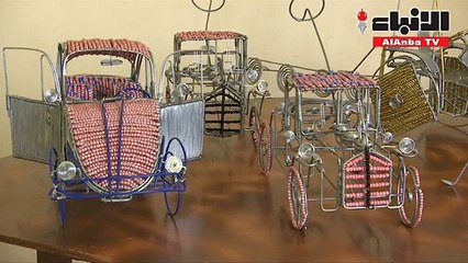 في إحياء لتقليد قديم شاب أردني يحول الأسلاك لنماذج معقدة لسيارات