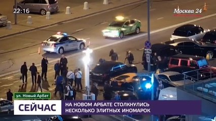 تحطم مركبات فارهة في حادث مزدوج