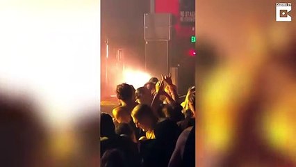 Rock Bands Lead Singer Punches Fan in Audience