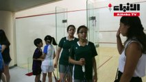 فتيات لاجئات سوريات يمارسن رياضة السكواش في هونغ كونغ