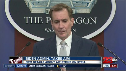 New details are released about president Biden's first military strick