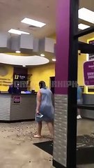 Meanwhile In Grand Rapids Chick Loses Her Mind And Wreaks Havoc In Planet Fitness!