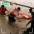 بالفيديو عملية إنقاذ مذهلة في الصين